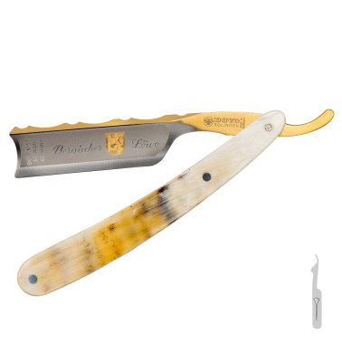 Rasoir DOVO Bergischer Löwe corne blonde