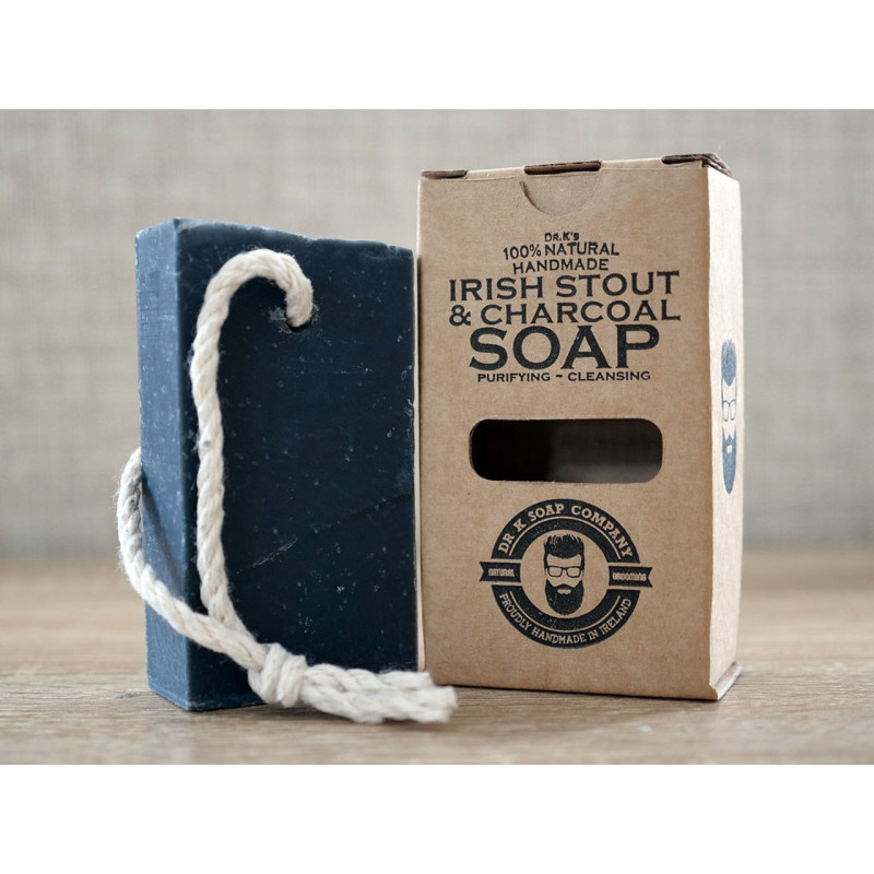 Savon Visage et corps Irish Stout & Charcoal Dr K Soap Company 