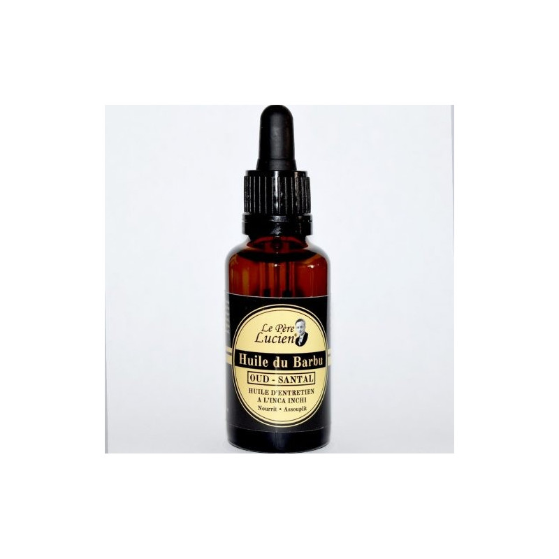 Huile du barbu à l'Inca Inchi Oud - Santal Le Père Lucien