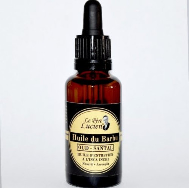 Huile du barbu à l'Inca Inchi Oud - Santal Le Père Lucien