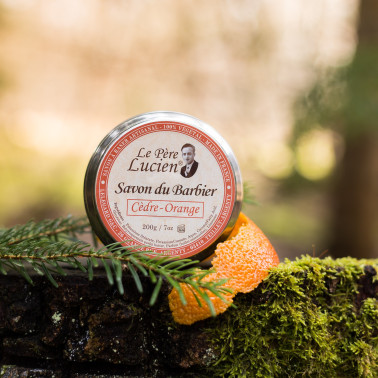 Savon à raser le Père Lucien Cèdre - Orange