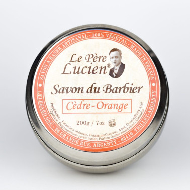 Savon à raser le Père Lucien Cèdre - Orange