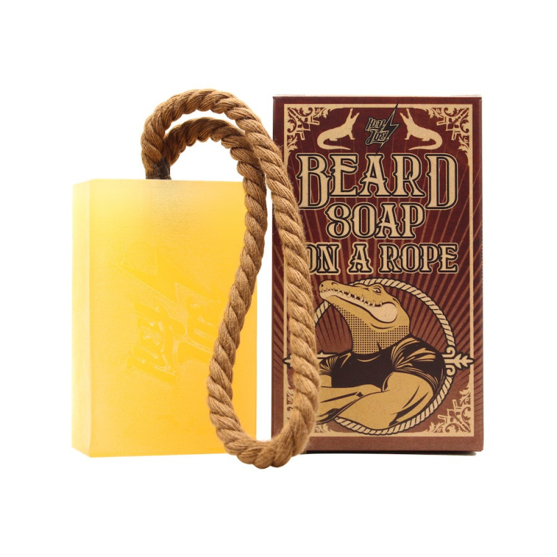 Savon Soap on a rope Antiga Barbearia de Bairro dans caissette en bois