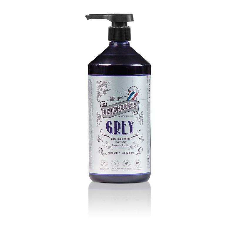 Shampoing XXL Grey pour cheveux blancs Beardburys 