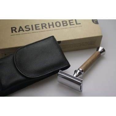 Rasoir de sécurité Giesen & Forsthoff en noyer