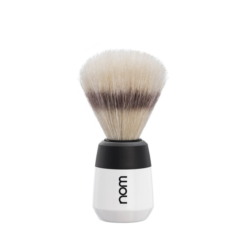 Blaireau Max NOM noir et blanc en soies de porc
