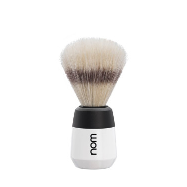 Blaireau Max NOM noir et blanc en soies de porc