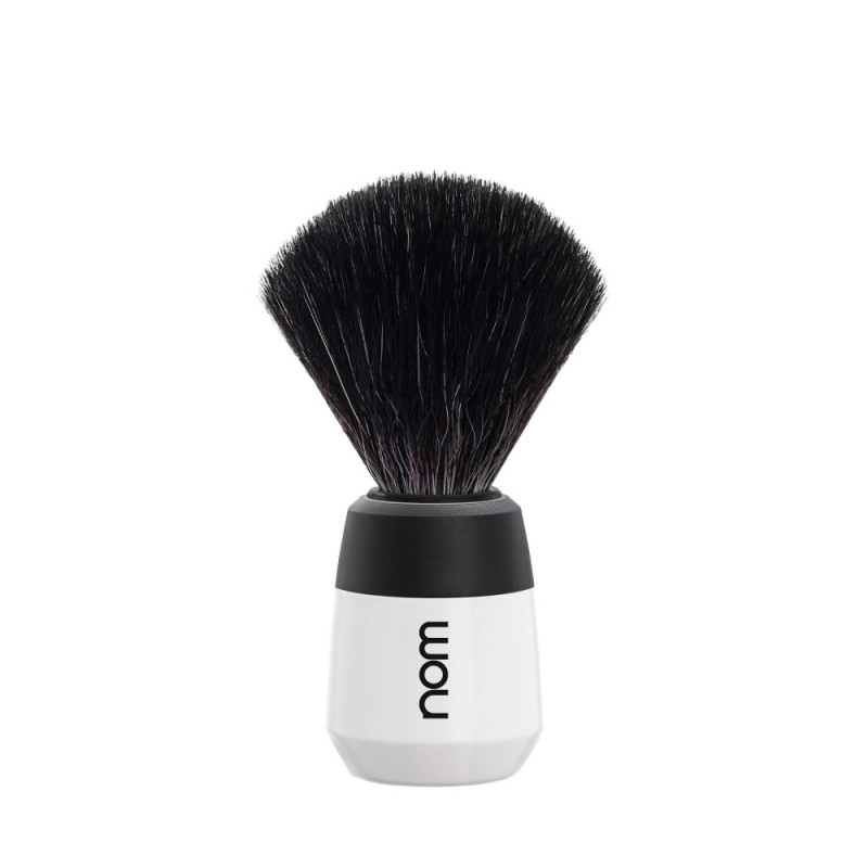 Blaireau Max NOM noir et blanc Black Fibres