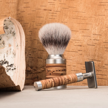 Set de rasage traditionnel ROCCA Mühle Bouleau