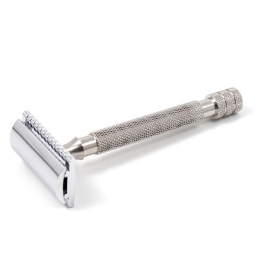 Rasoir de sécurité long en Inox Gentleman Barbier