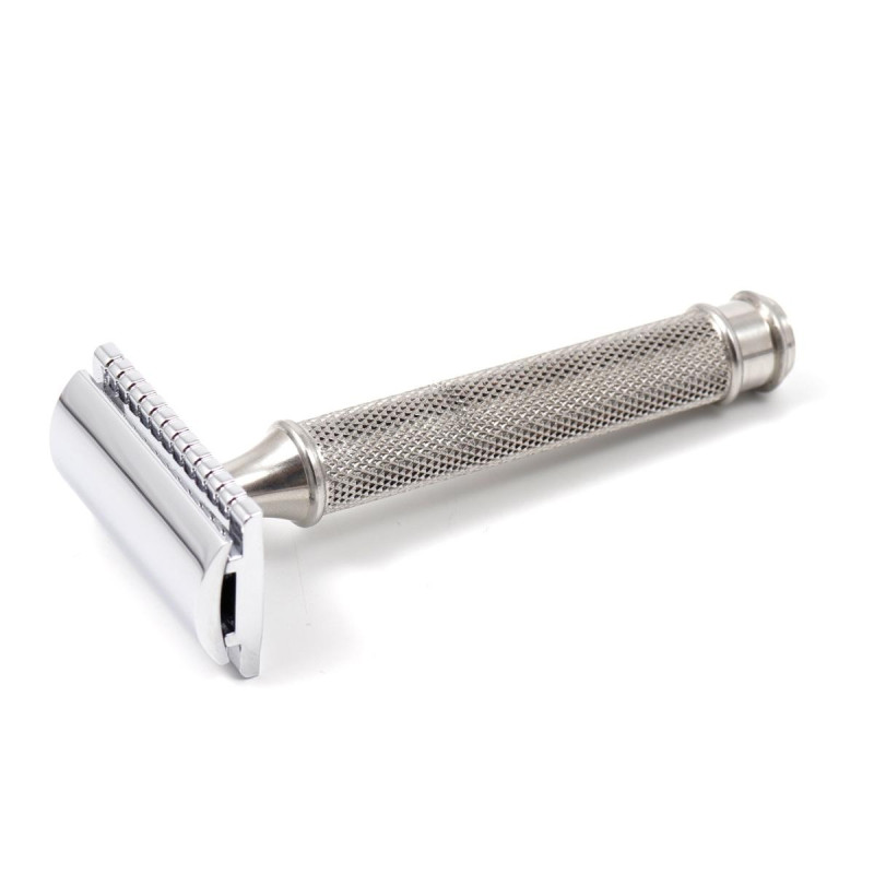 Rasoir de sécurité court en Inox Gentleman Barbier