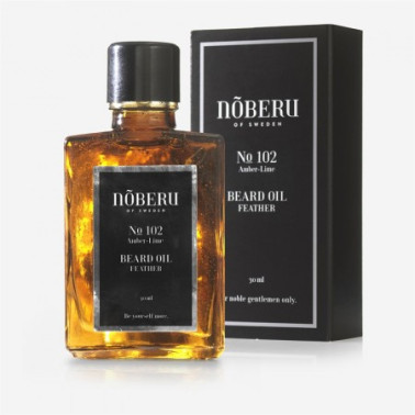 Huile à barbe "Feather" N°102 ambre et citron vert Nõberu