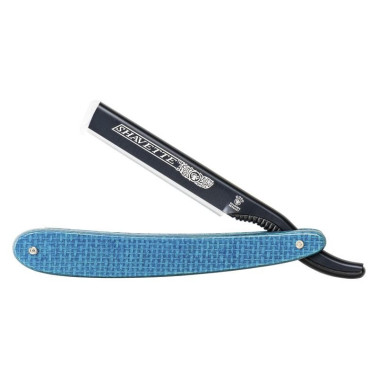 Rasoir Shavette Dovo Résine micarta bleue