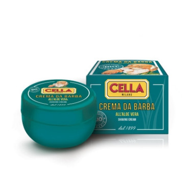 Crème de rasage BIO peaux sensibles en pot -Cella Milano