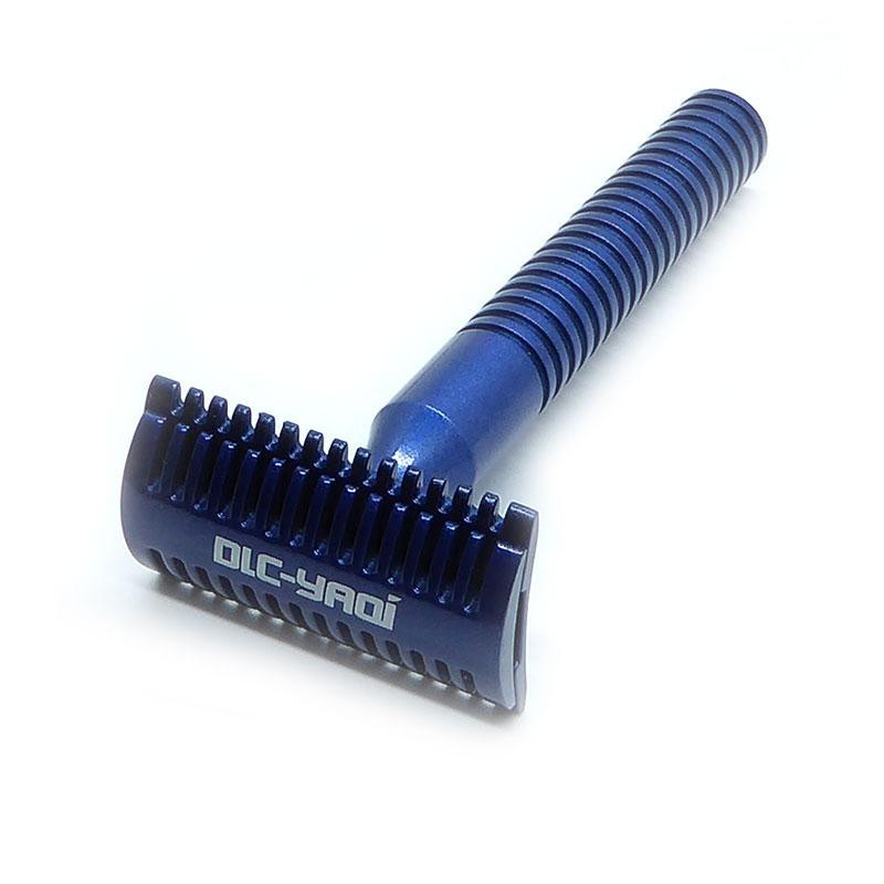 Rasoir de sécurité de la marque Yaqi "URIEL" bleu éléctrique