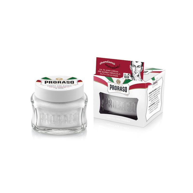 Crème avant rasage Proraso ligne blanche pot de 100ml