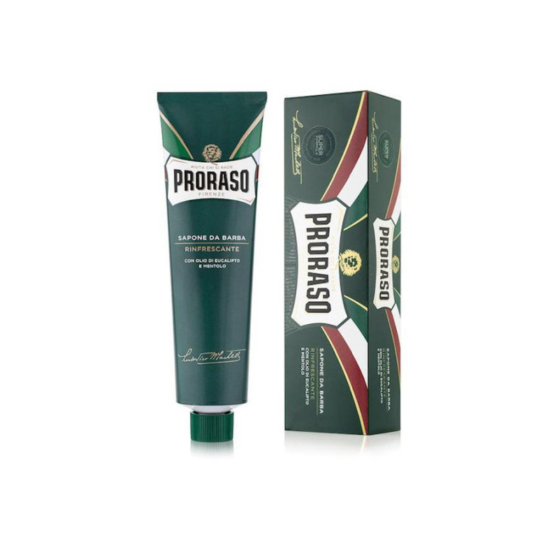 Crème de rasage Proraso ligne verte - eucalyptus menthol