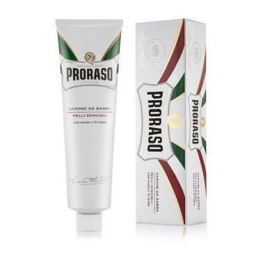 Crème de rasage Proraso ligne blanche - thé vert avoine