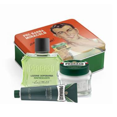 Coffret de Rasage "Vintage Gino" Proraso eucalyptus menthol