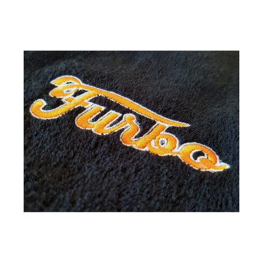 Serviette de Rasage noire 100% coton 50x90 cm Furbo