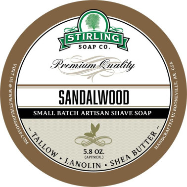 Savon de rasage Sandalwood Stirling Soap Company