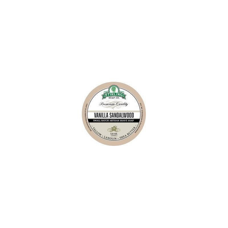 Stirling Soap Company
Vanilla Sandalwood - Shave Soap