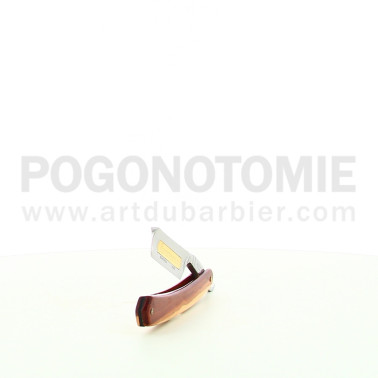 Rasoir coupe chou signé Thiers-Issard Prunier Diamant doré
