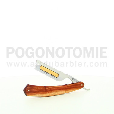 Rasoir coupe chou signé Thiers-Issard Prunier Chevron doré