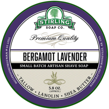 Savon de rasage Bergamot Lavender Stirling Soap Company