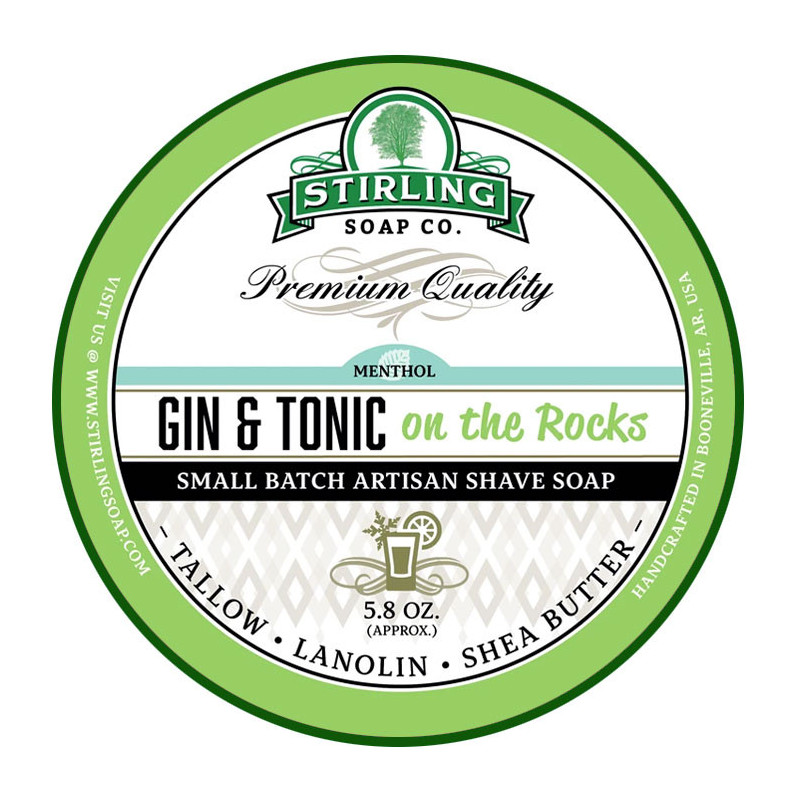 Savon de rasage Gin & Tonic on the Rocks Stirling ...