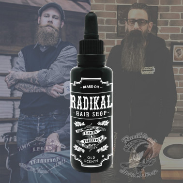Huile à barbe nourissante "Old Scents" -Radikal Hair Shop