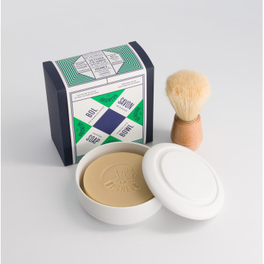 Savon de rasage et son bol en porcelaine, Le Baigneur