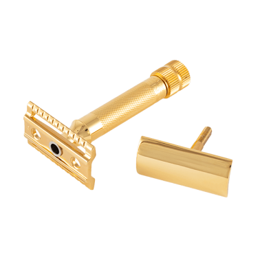 Rasoir de sécurité de la marque Merkur modèle 34G or