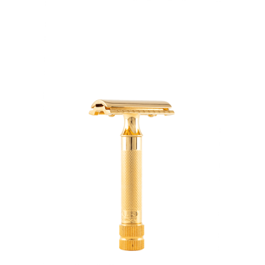 Rasoir de sécurité de la marque Merkur modèle 34G or
