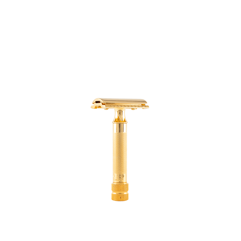 Rasoir de sécurité de la marque Merkur modèle 34G or