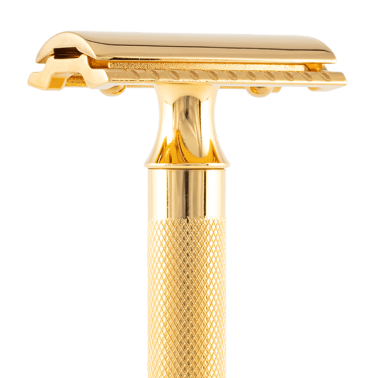 Rasoir de sécurité de la marque Merkur modèle 34G or