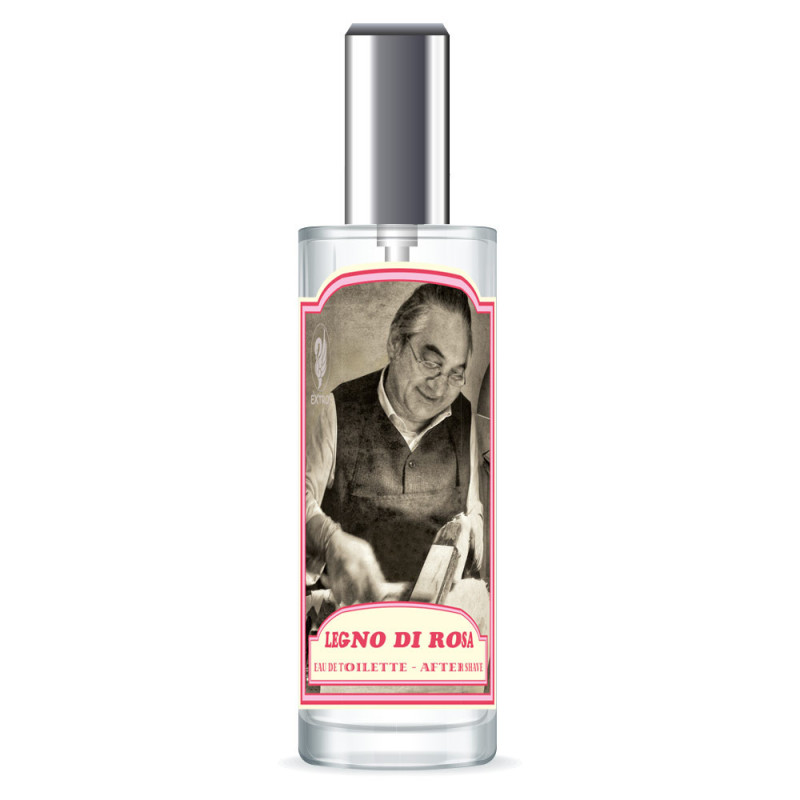 Après-rasage parfum "Legno Di Rosa" signé EXTRO Cosmesi