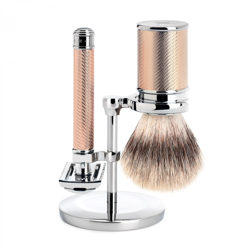 Coffret rasoir de sécurité Mühle Tradition - Or Rose