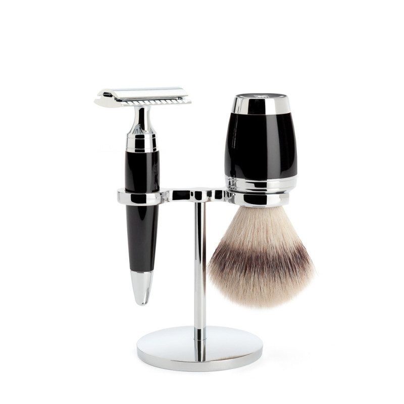 Coffret rasoir de sécurité Stylo - Muhle Résine noire