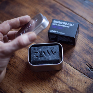 Boite à savon/Porte savon en alu signé Zew réutilisable