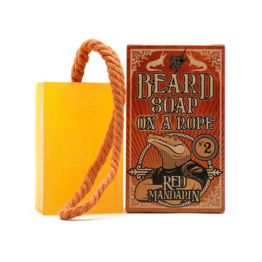 Beard Soap on a rope "N°2 Red Mandarin" HEY JOE