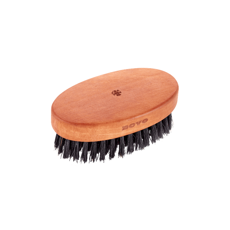 Brosse à barbe ovale en poirier. Poils de sanglier - Dovo