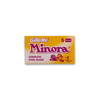 Lames Gillette "Minora" Stainless par 5 jaune
