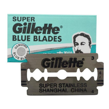 Lames Gillette "Super Blue" Stainless par 5