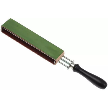 Raquette signé HEROLD SOLINGEN avec cuir enduit vert