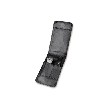 Kit de manucure "Arbolito" de chez Böker dans un étui en cuir noir