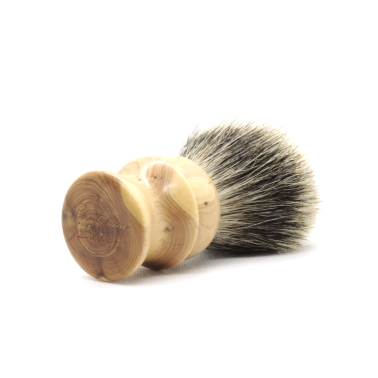 Blaireau Gentleman Barbier "Le Trapu" en bois de Cade