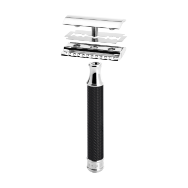 Rasoir de sureté - Mühle R89, peigne fermé, noir et chrome