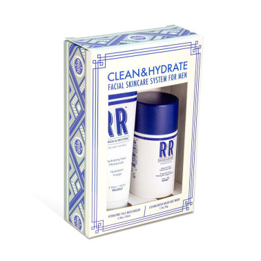 Coffret soin du visage Reuzel, stick nettoyant et une crème hydratante