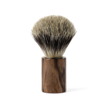 Blaireau Gentleman Barbier "Collection 1990" en Ronce de Noyer
